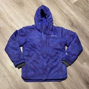 Columbia Youth Purple Puffer Ski Jacket M
